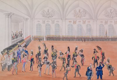 Desfile de la Guardia, 1820s de Russian School